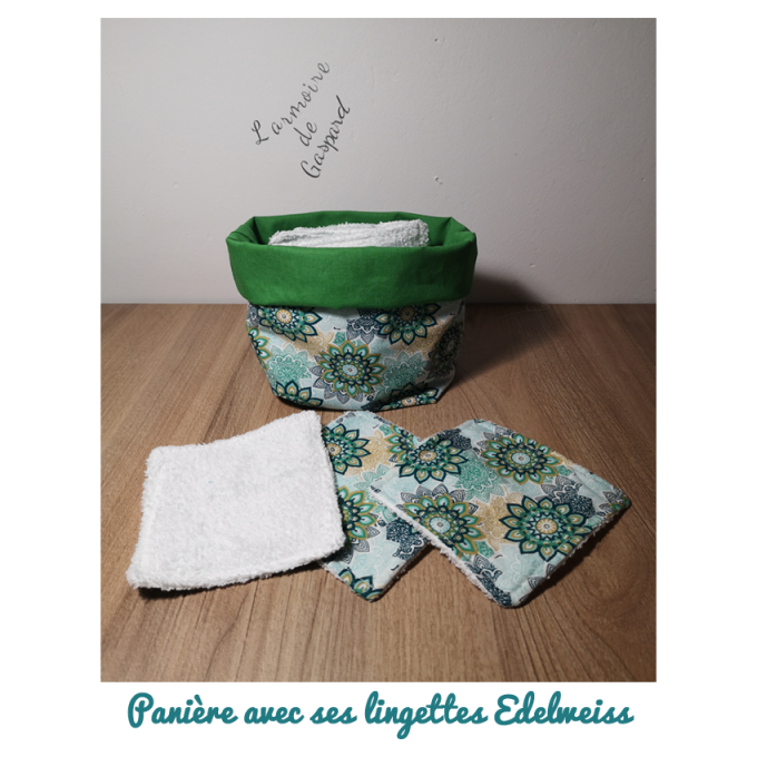 Panière et ses lingettes Edelweiss