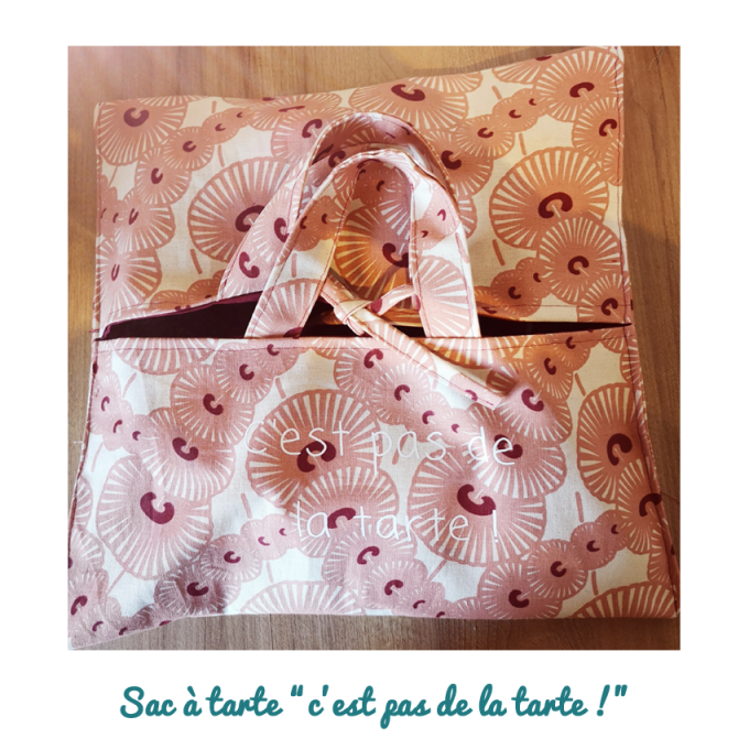 Sac à tarte "c'est pas de la tarte"